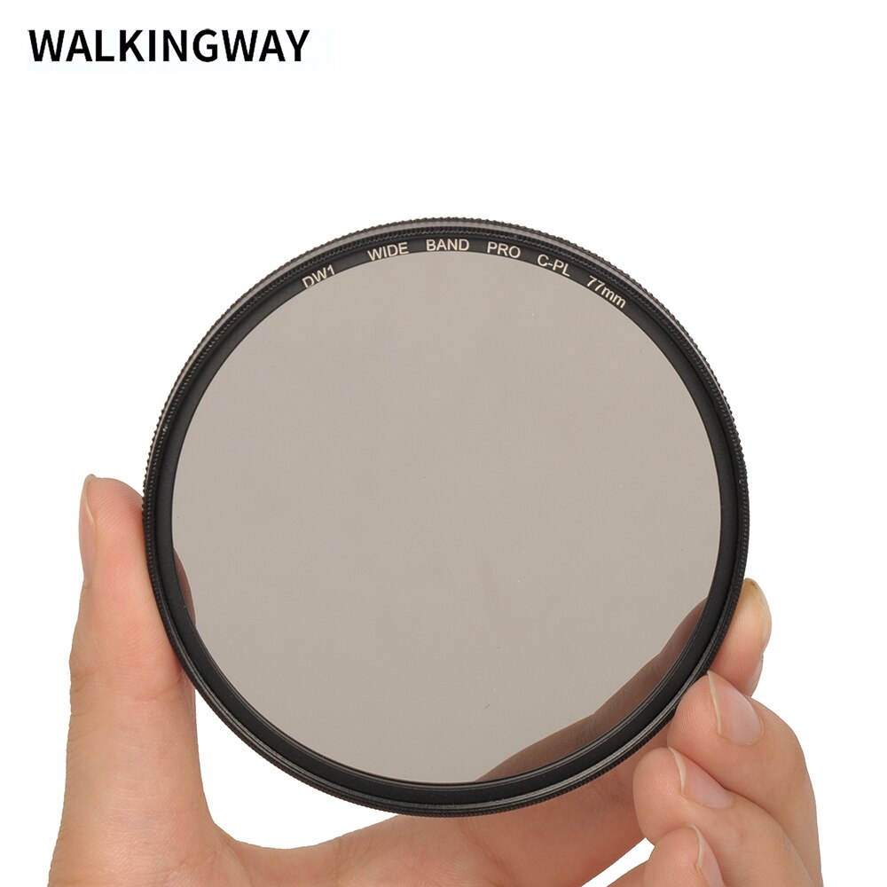 Walkingway Cpl Camera Filter Circulaire Polarisatiefilters CIR-PL Filters Filtor Voor Nikon Canon Dslr Camera Lens 52/55/58/62/67/72/77/82