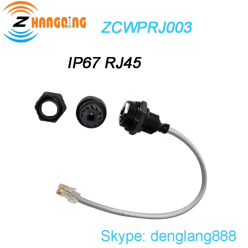 IP67 M25 Ethernet LAN RJ45 Waterproof Connector Twisted-Pair Cable