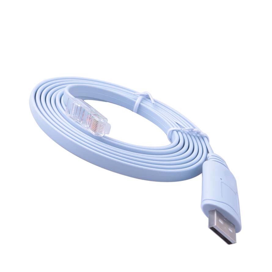 1.8M USB to RJ45 Cable FTDI USB Console Cable for H3C HP Arba Huawei Fortinet Network Routers Cable RS232 RJ45 Console Cable