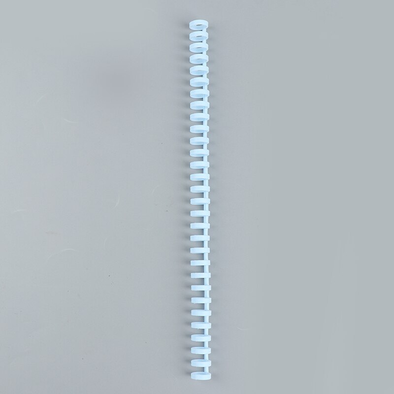5pcs Loose-leaf Plastic Binding Ring Spring Spiral Rings for 30 Holes A4 A5 A6 Paper Notebook Stationery Office Supplies: Red
