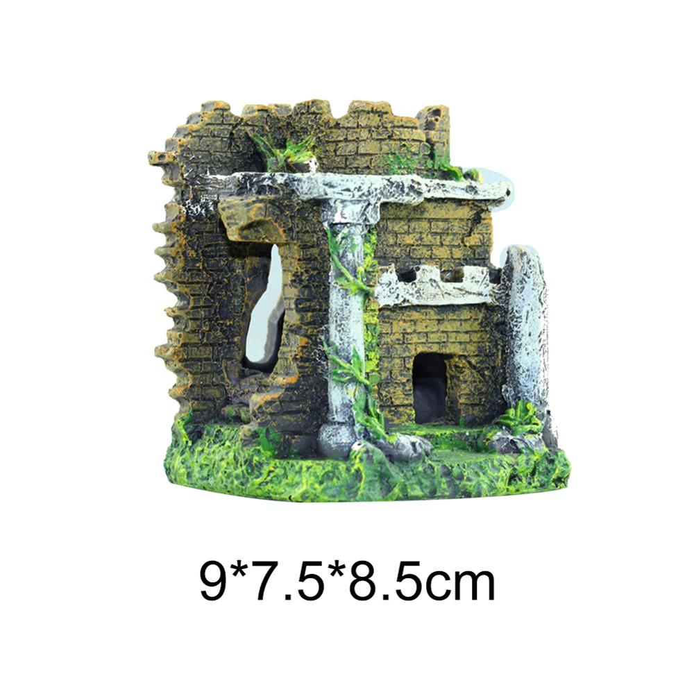 Aquarium landschap steen kunstmatige hars ornament berg grot aquarium decoratie accessoires: 03