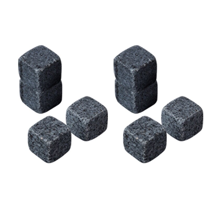 Bourbon Rocks-Juego de con piedras enfriadoras de Whisky-piedras reutilizables para Whisky de glassure en caja de madera para hombre