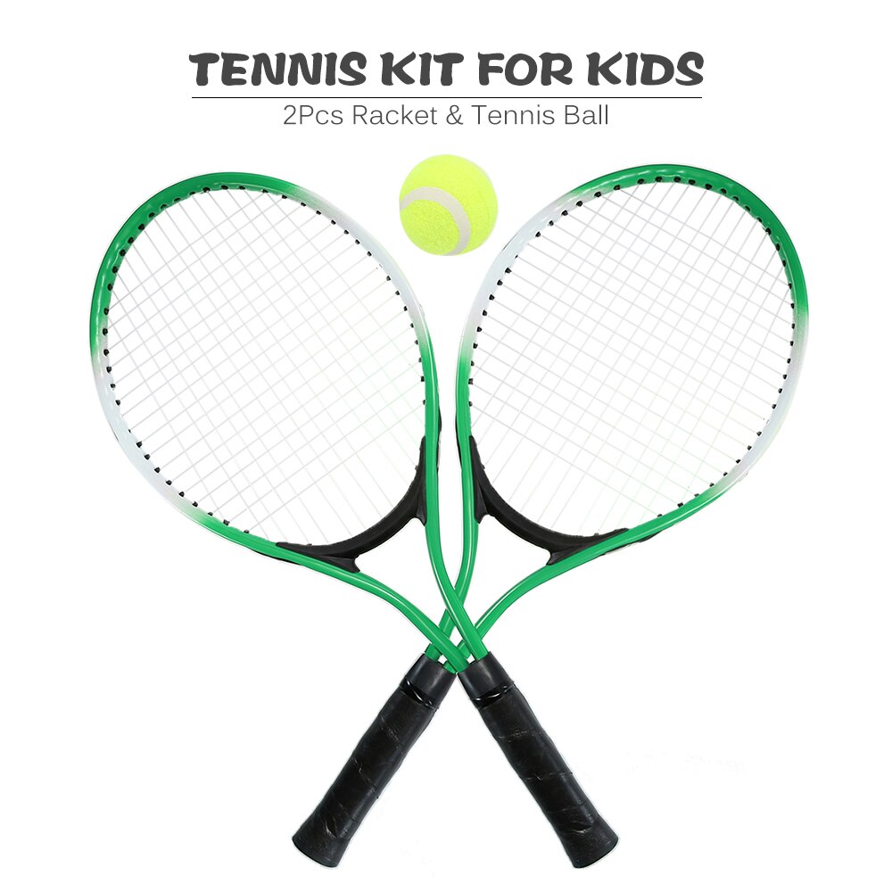 2Pcs Kids Tennisracket String Tennisrackets Met 1 Tennisbal En Cover Bag Outdoor Sport Tennis Practise Racket voor Kind