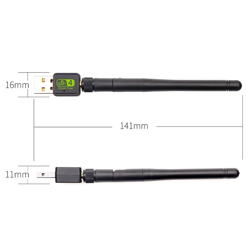 Gratis drev usb wifi adapter driver gratis trådløs wi-fi usb adapter dongle netværkskort wifi modtager lan ethernet kort