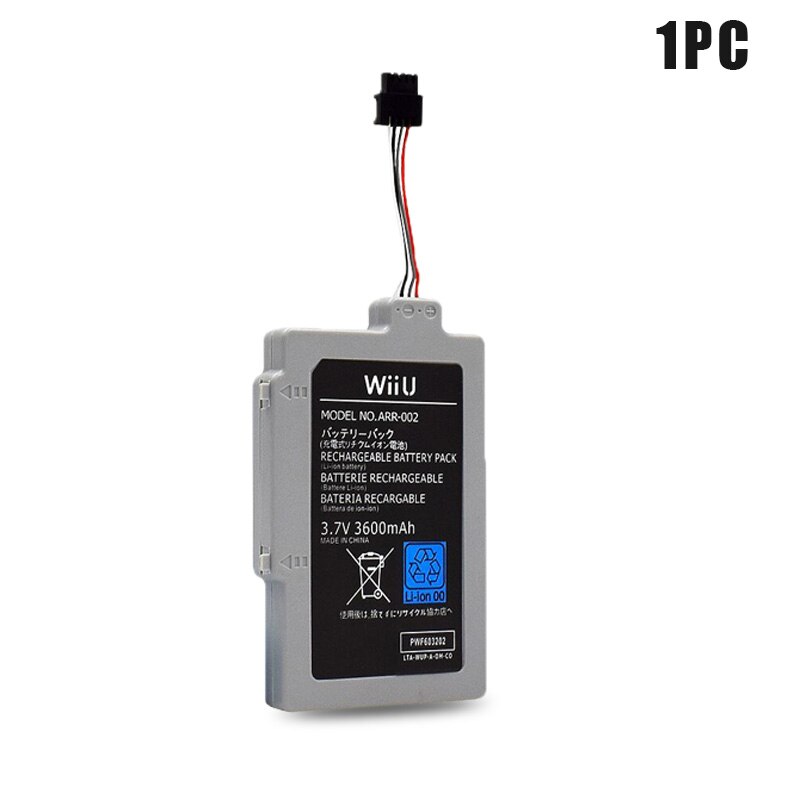 1-10 Stuks 3.7V 3600Mah ARR-002 Lithium Ion Oplaadbare Batterij Pack Voor Nintendo Wii U Gamepad Controller vervanging Batterijen: 1PC