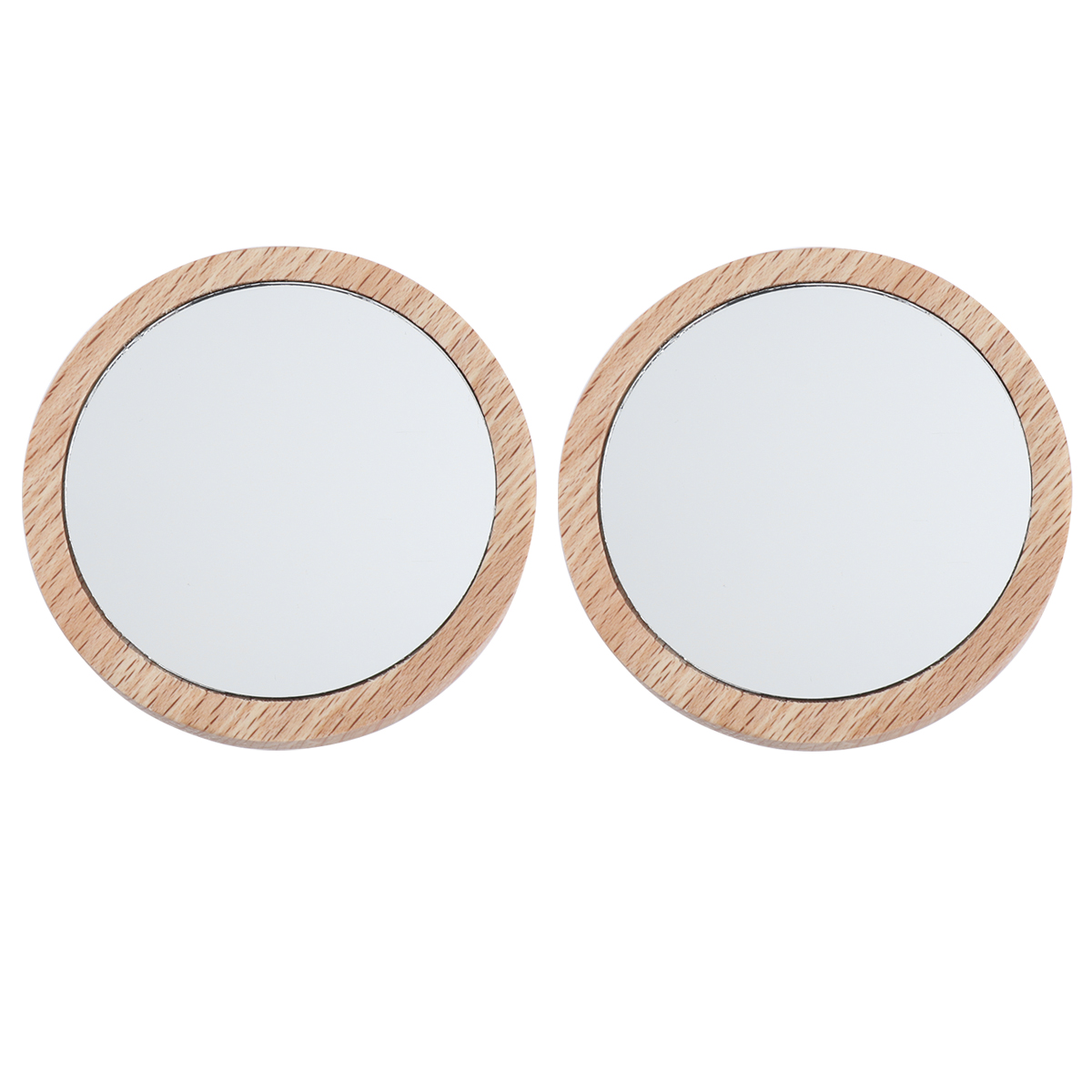 2 Stuks Pocket Spiegel Eenvoudige Lichtgewicht Mooie Draagbare Unieke Compact Uitziende Glas Make Gereedschappen Voor Meisjes Vrouwen