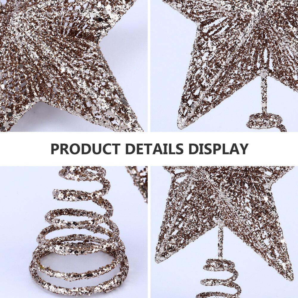 1pc kerstboomstertoppers, decoratiebenodigdheden voor kerstboomversiering