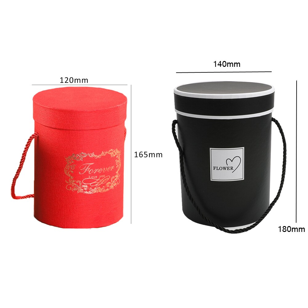 Ronde Bloem Papier Dozen Rose Bloem Knuffel Emmer Vaas Met Deksel Party Verjaardag Presenteert Home Decor Voor Bruiloft Diy supply