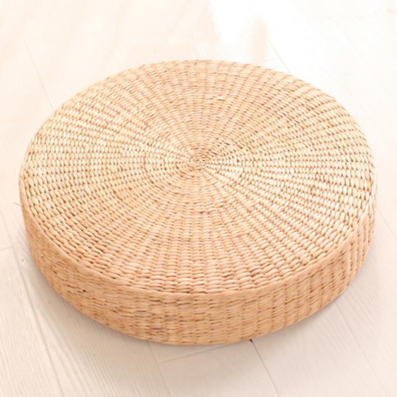 40Cm Ronde Poef Tatami Vloer Kussen Zitkussen Stro Meditatie Rotan Theeceremonie Aanbidding Boeddha Pad Thicken Zachte Yoga mat: Default Title