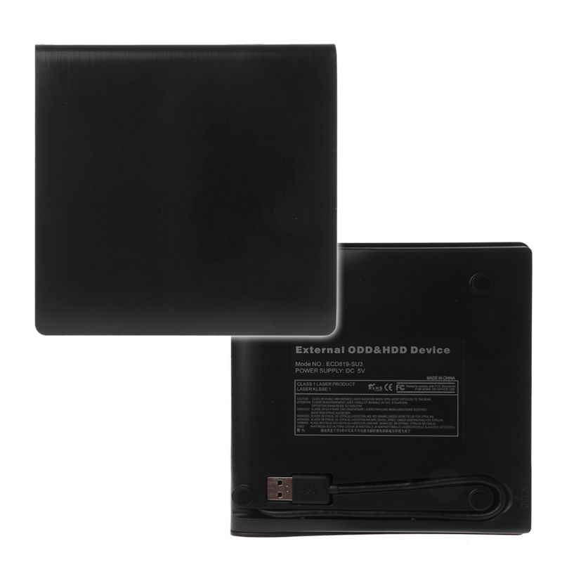 12,7 MM USB 3,0 SATA Optical Drive Case Kit caja externa móvil caja de DVD/CD-ROM para Notebook Laptop sin unidad
