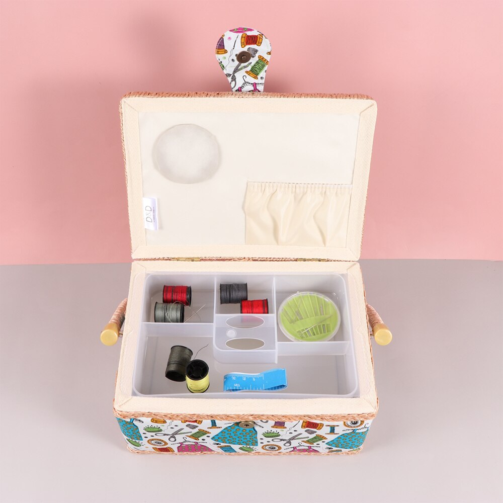 1PC Needle And Thread Basket Printing Sewing Case Stitch Tools Holder Sewing Accessories Container