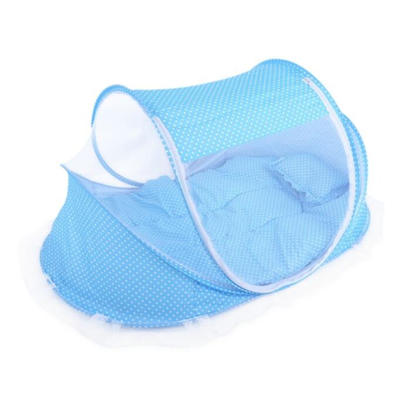 Goedkoopste schattige babywieg 4 stuks draagbare comfortabele babymatras met verzegeld klamboe babyklamboe