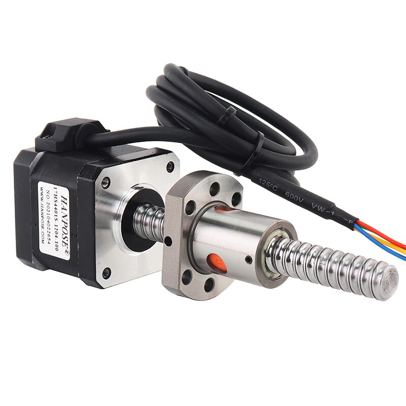 SFU1204 Bal Schroef Motor Nema17 Stappenmotor 1.7A 40N. Cm 17hs4401S 12Mm Diameter 42Bygh Voor Precisie Cnc Machine