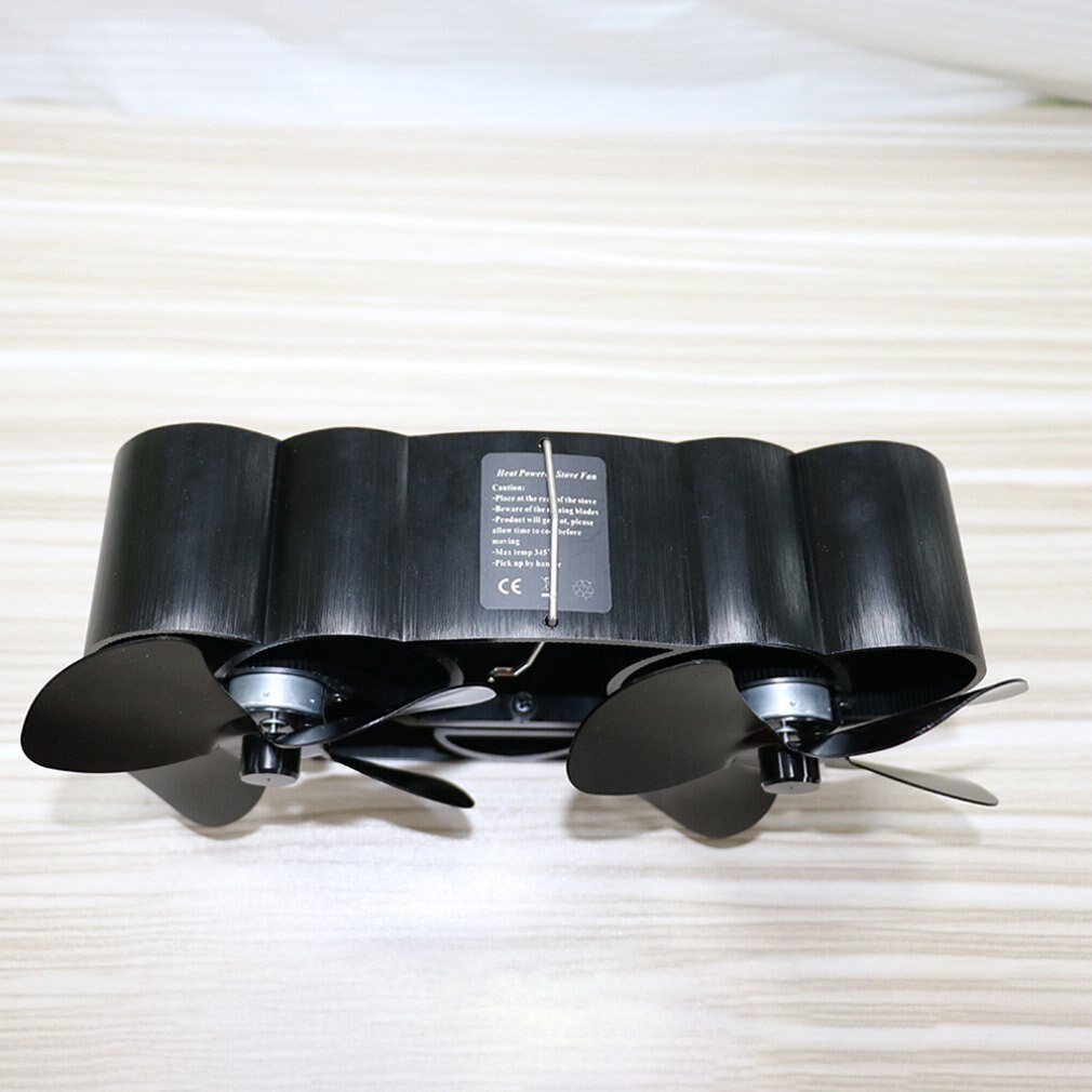 201 mini 4-Blade Heat Powered Wood Stove Fan Thermal Power Fireplace Fan Heat Supplies Wood Stove Fan self-powered