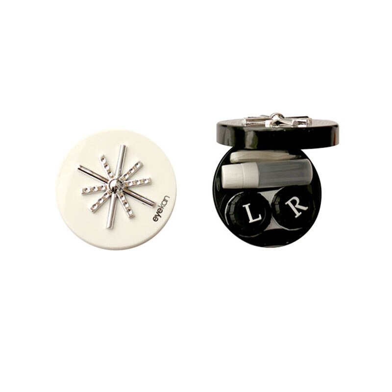 Cleaning contact lens storage box electric cleaner cartoon pattern: black