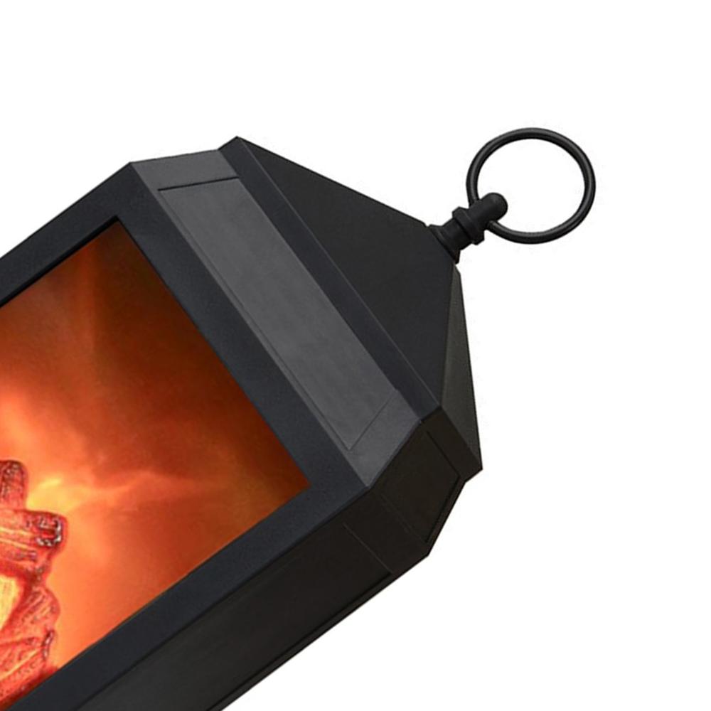 LED Flame Night Light Fireplace Light Lamps Lantern For Home Decoration Courtyard Living Room Outdoor Lighting