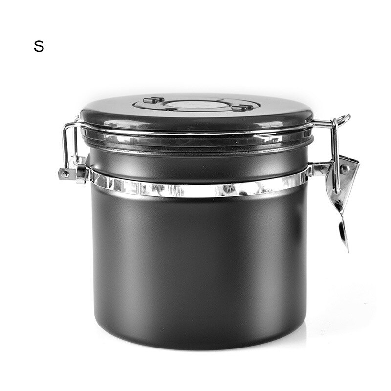 GUNOT Metall Kaffee Behälter Lagerung Kanister Kaffee Lagerung Flasche Edelstahl Kaffee Lagerung Krug murmeln Zucker Tee Container: S