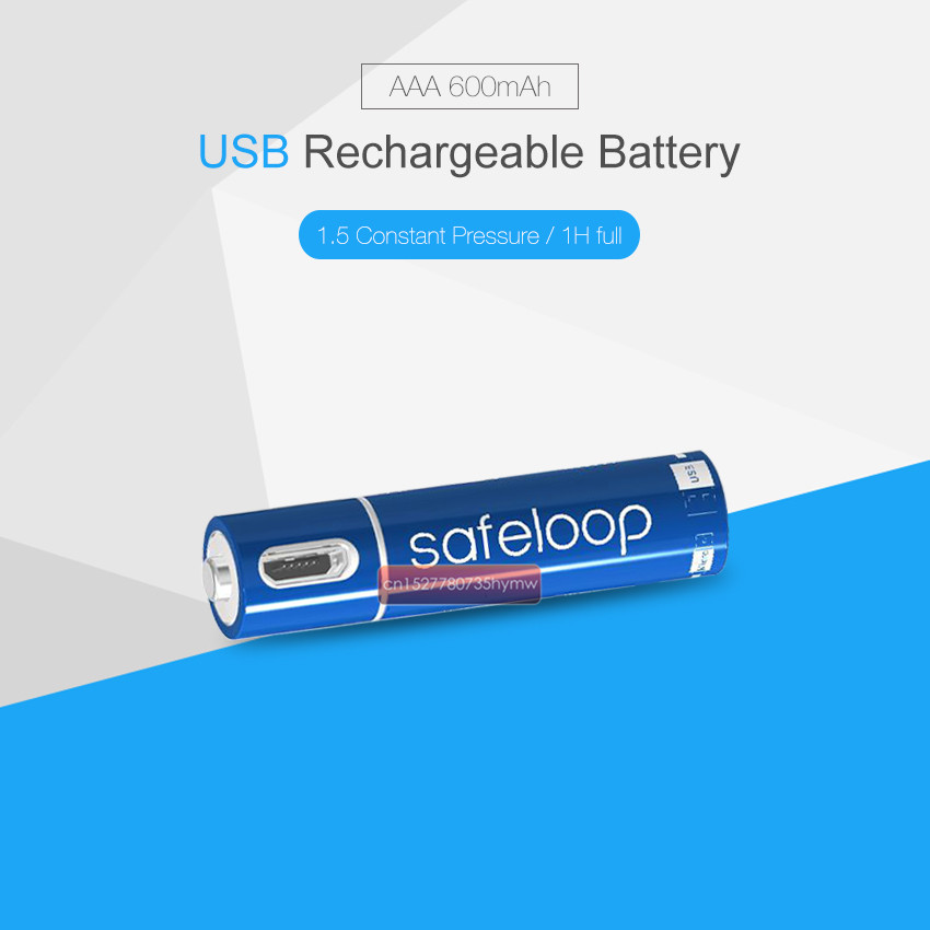 Technologie! USB Oplaadbare Batterij 1.5V AAA 600mah li-polymer li-ion batterij afstandsbediening batterijen, speelgoed auto batterijen