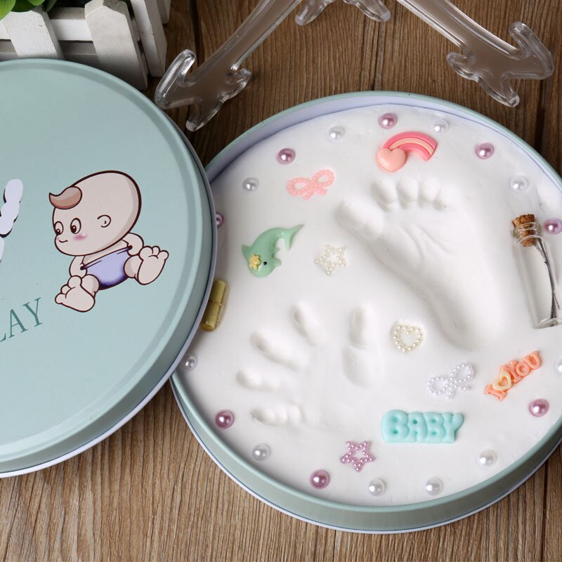 Baby Baby Kleur Klei Handafdruk Footprint Opdruk Kit Herinnering Hand & Footprint Makers Souvenir