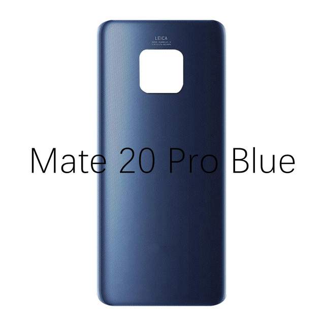 Achter Deur Behuizing Case Voor Huawei Mate 20 Mate 20 Pro 20 Lite Batterij Cover Terug Glas Panel Batterij Cover mate20 Vervangen: Mate 20 Pro Blue