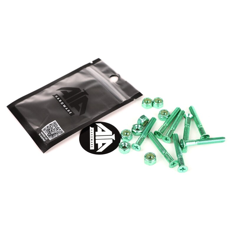 AKAGEAR 8Pcs Skateboard Screws for Installing Trucks Skateboarding Truck Gilt Screws Hardware