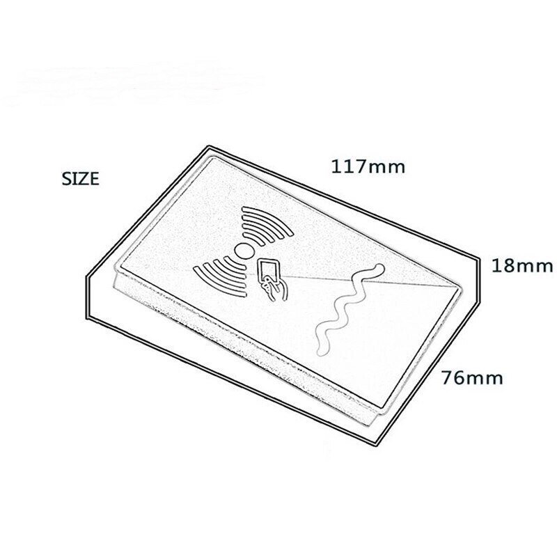 RFID Contactless Card Reader IC 125khz ID 13.56Mhz MF Ntag card reader Smart Access control reader with Wiegand output