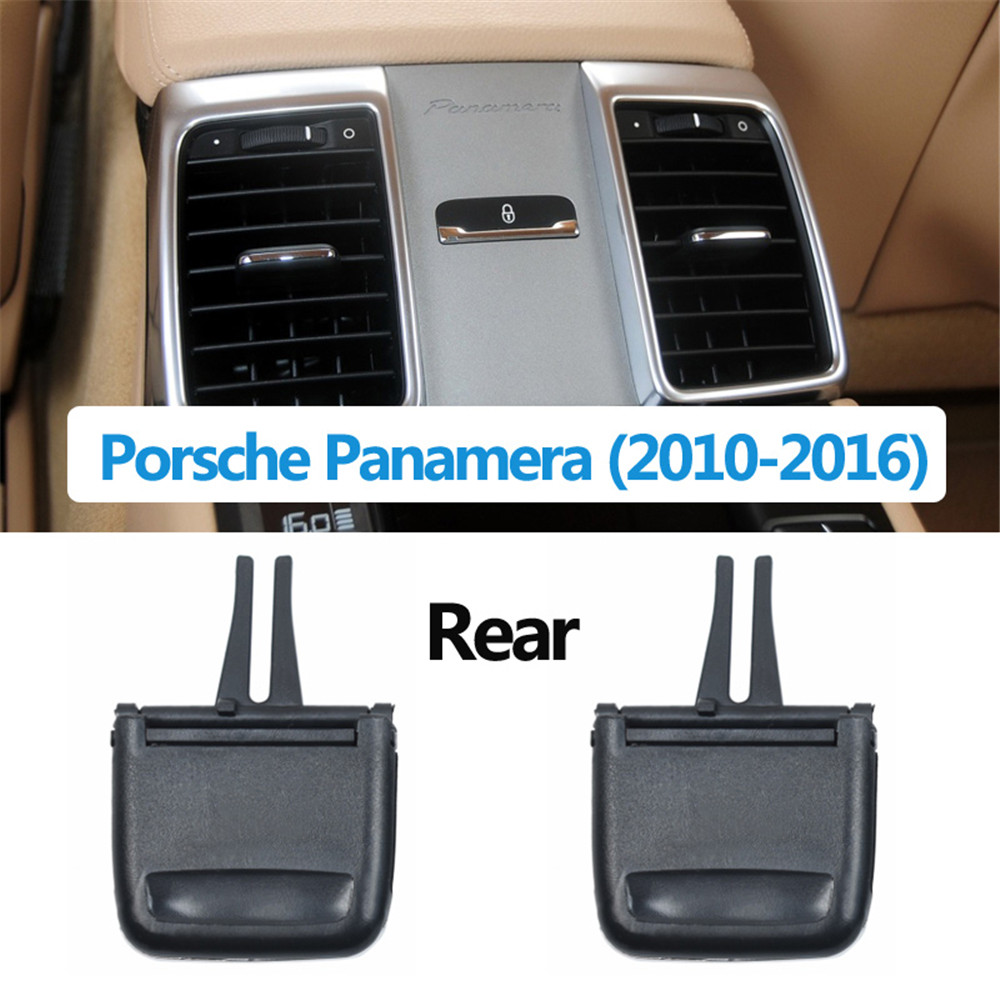 Interior do carro console dianteiro ar condicionado traseiro ac ventilação grille exterior quadro painel guarnição para porsche panamera 2010-2016: Rear 1 Pair