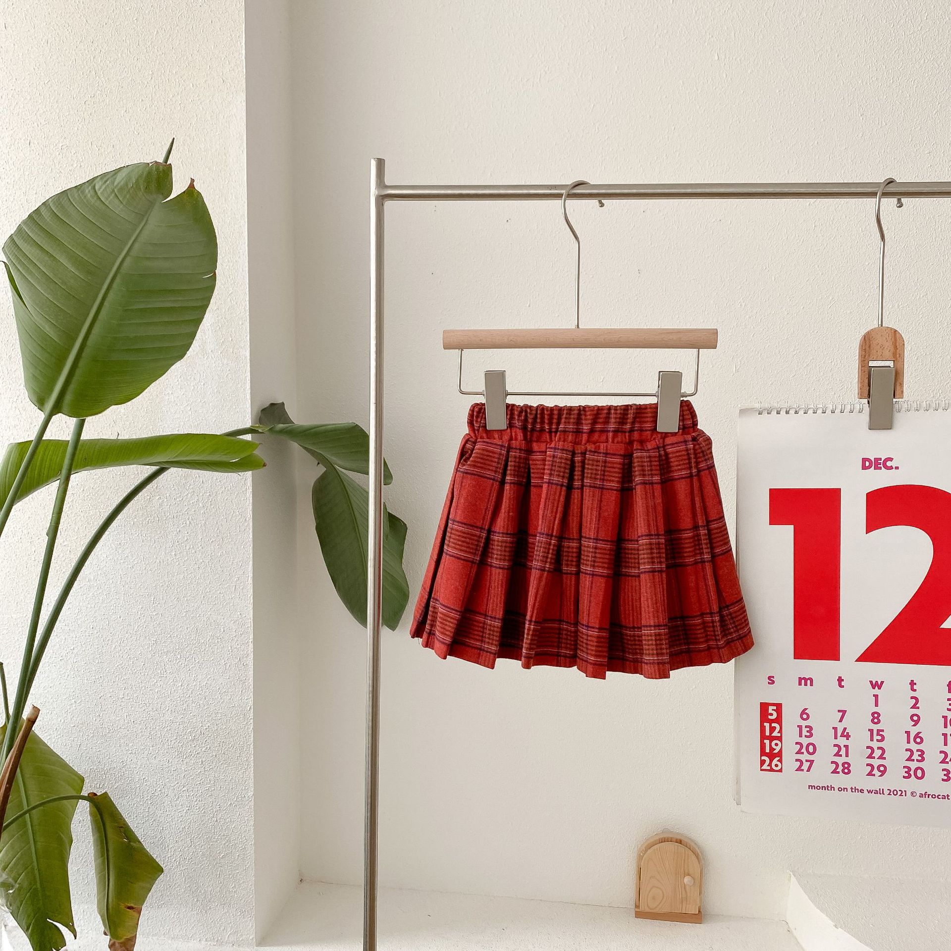 Autumn Girls Plaid Skirt Kids Skirts: 2T