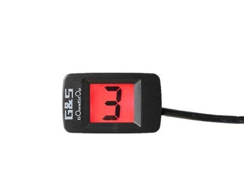 Motorcycle Universal LCD Digital Gear Indicator Display Shift Lever Sensor Super thin display with high technology Red