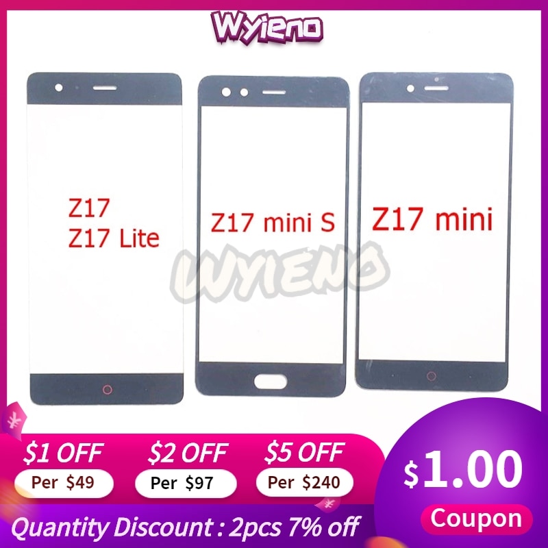 Wyieno, Panel táctil LCD frontal de cristal para ZTE Nubia Z17 lite nx591J Nubia Z17 NX563J, digitalizador, Sensor de vidrio exterior, lente de pantalla