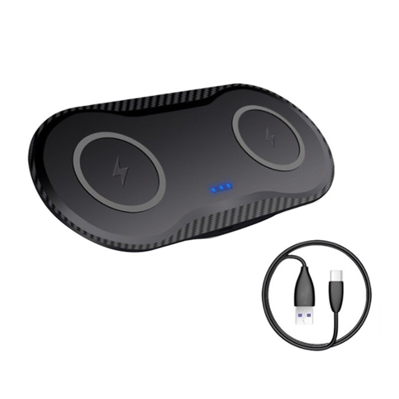 30w schnelle kabellose ladegeräte für iphone 12, 11 xs xr ,  x 8 pro , 2 in und 1 kabelloses dual-ladepad: Schwarz