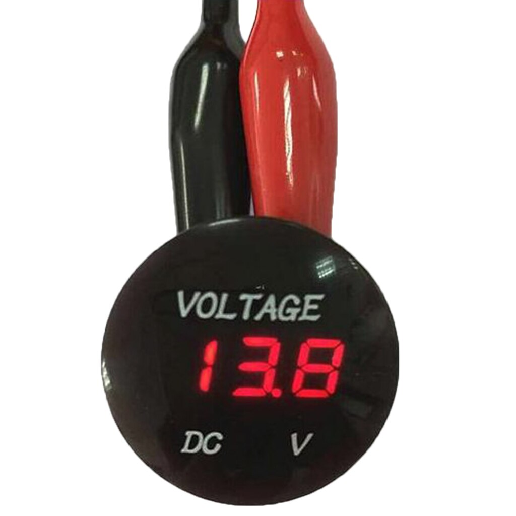 Dc 6-30V Rode Led Digitale Voltmeter Spanning Monitor Auto Motorfiets