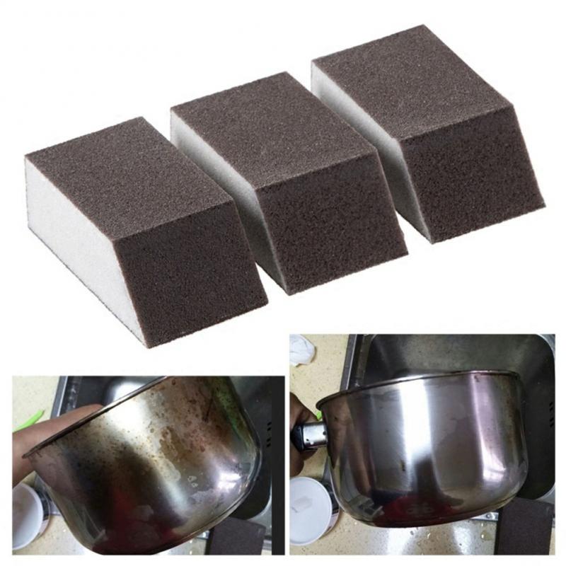 Borrador de esponja mágico para eliminar el óxido Limpieza de algodón esmeril esponja de melamina suministros de cocina descalcificación limpiar GHMY