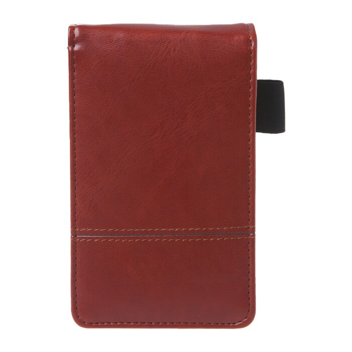 Pocket A7 Notebook Leather Cover Notepad Memo Diary Planner With Calculator Business Work Office Supplies: Pink