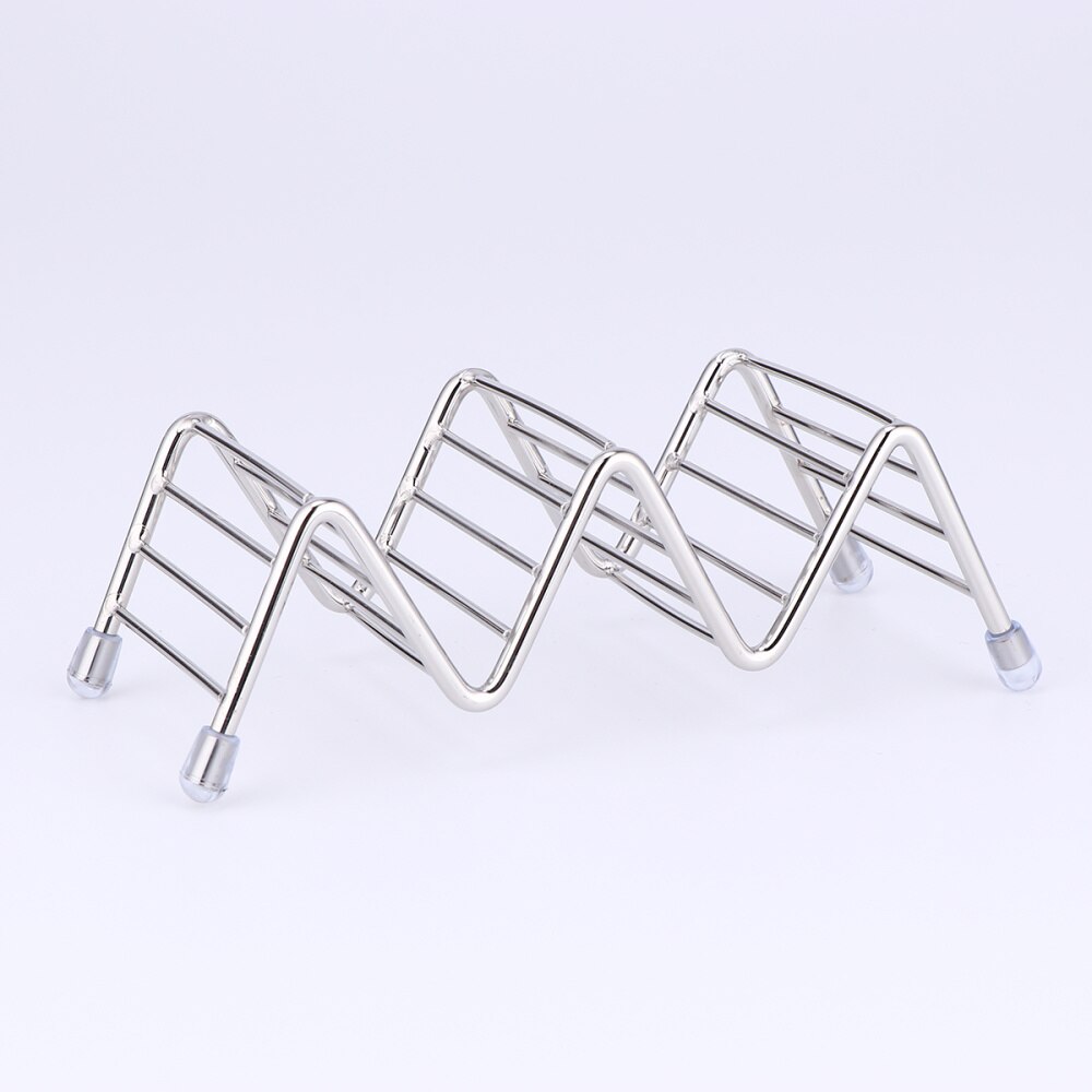 Estante de acero inoxidable para tortillas, estante para tacos, bandeja mexicana para tortitas, soporte de Taco para hogar, restaurante, suministros de repostería para Cocina