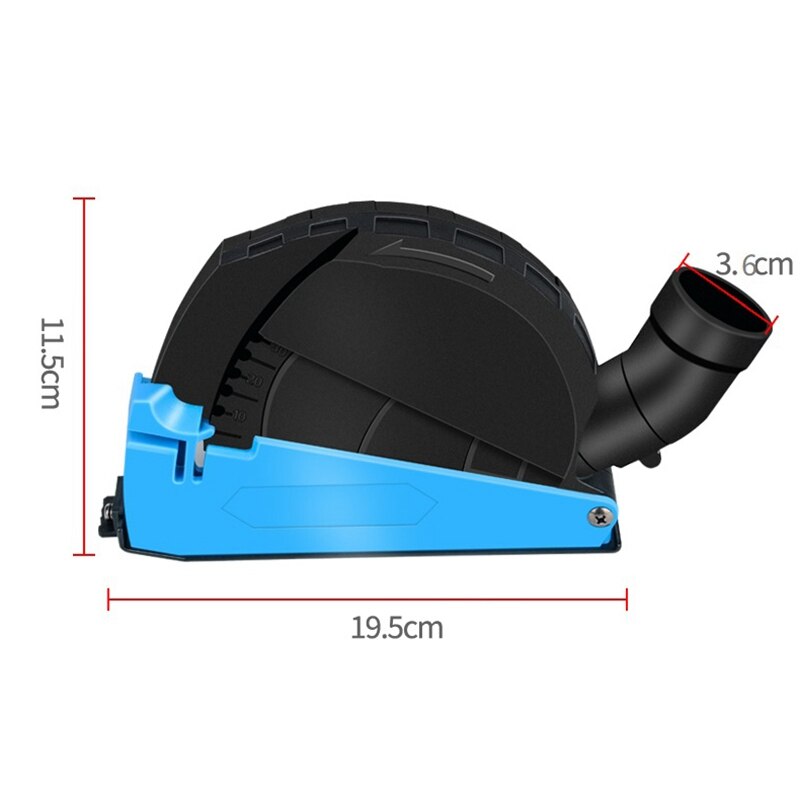 Cutting Dust Shroud for Angle Grinder 5 Inch Diamond Saw Blade Dust Collector Attachment Cover Tool