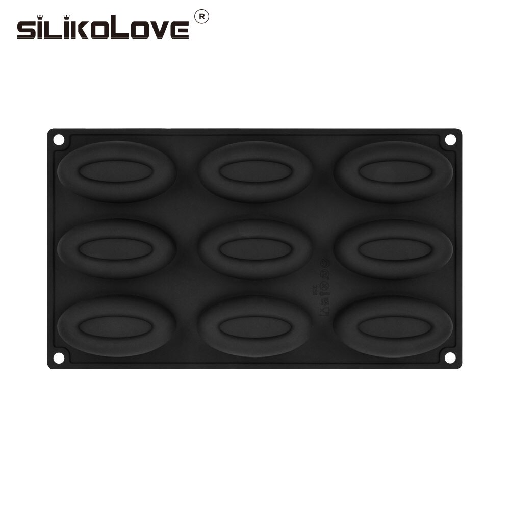 Silikolove diy 9 ontelo silikonisaippua muotti saippuan valmistukseen 3d soikea muotoinen käsintehty saippua muotti muotoilee askartelu