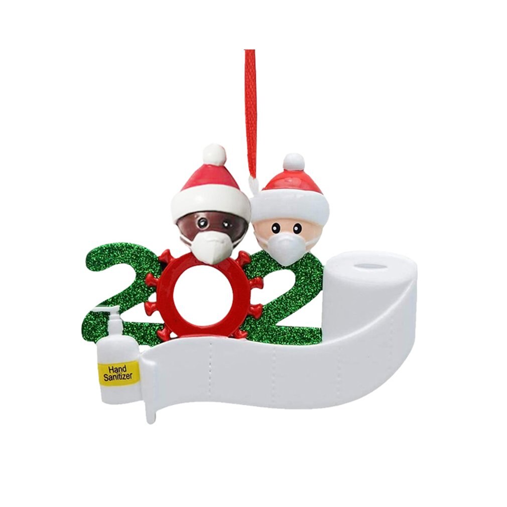 Schattige alpaca-familie kerstboomhanger diy naam pvc kerstboomhanger kerstversiering: Citroengeel