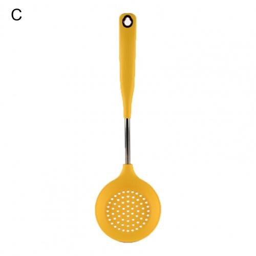 Cuillère à fente exquise, spatule de service, soupe passoire à riz louche passoire en Silicone: C