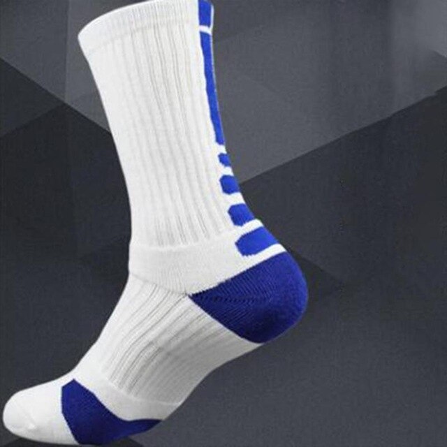 Men Outdoor Sports Elite Basketball Socks Men Cycling Socks Compression Socks Cotton Towel Bottom Men's Socks: Style 10