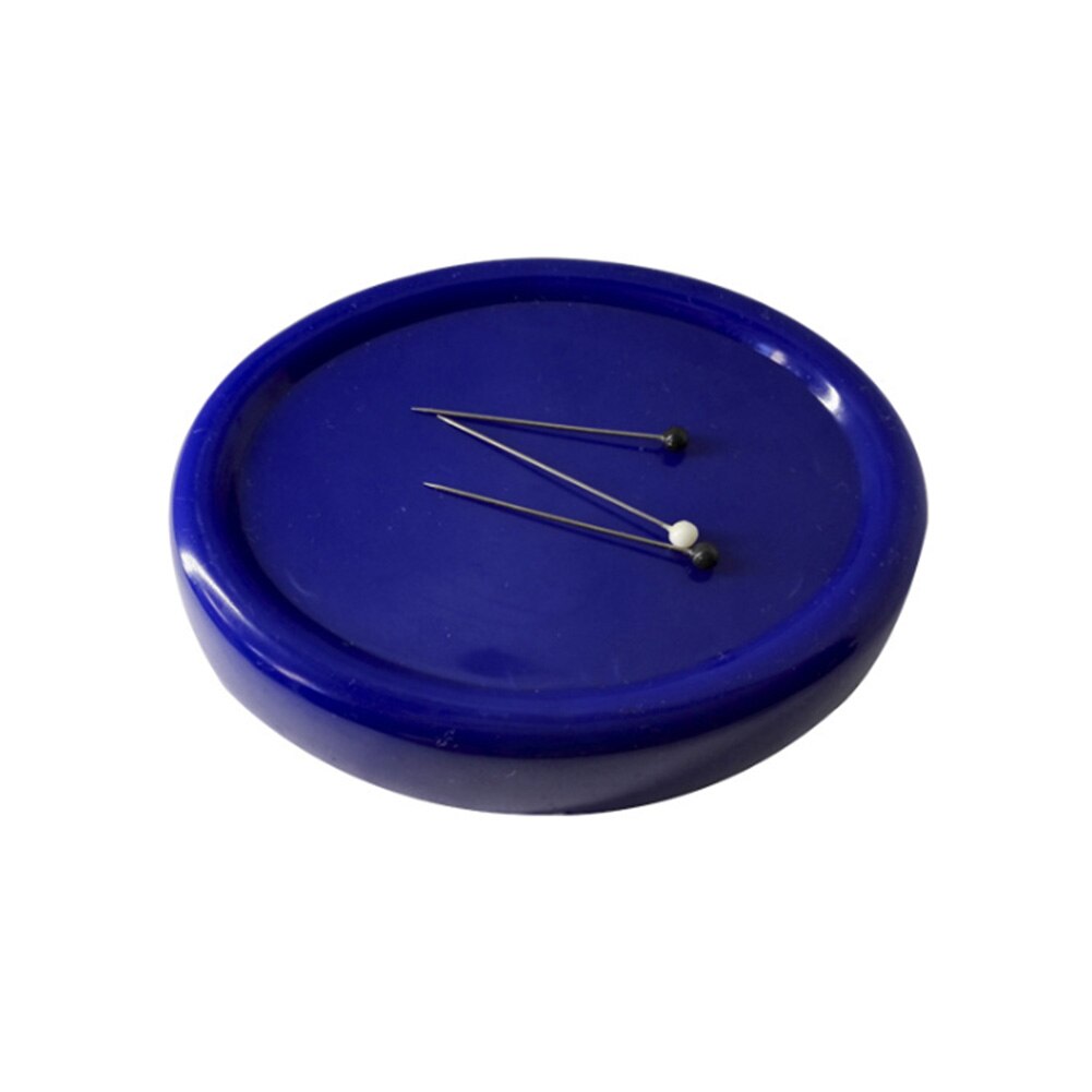Magnetic Needles Pin Cushion Oval Shape Powerful Dressmaking Portable Holder Pick Up Lightweight Sewing Craft Practical: Blue