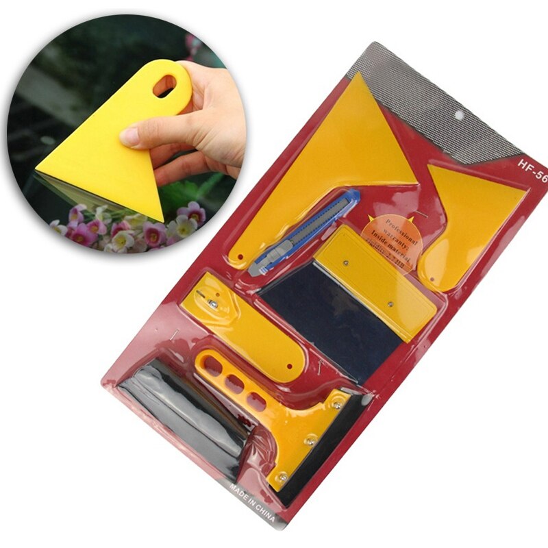 7 Stks/set Auto Folie Tool Auto Window Tint Gereedschap Kit Set Fitting Voor Film Tinting Schraper Toepassing