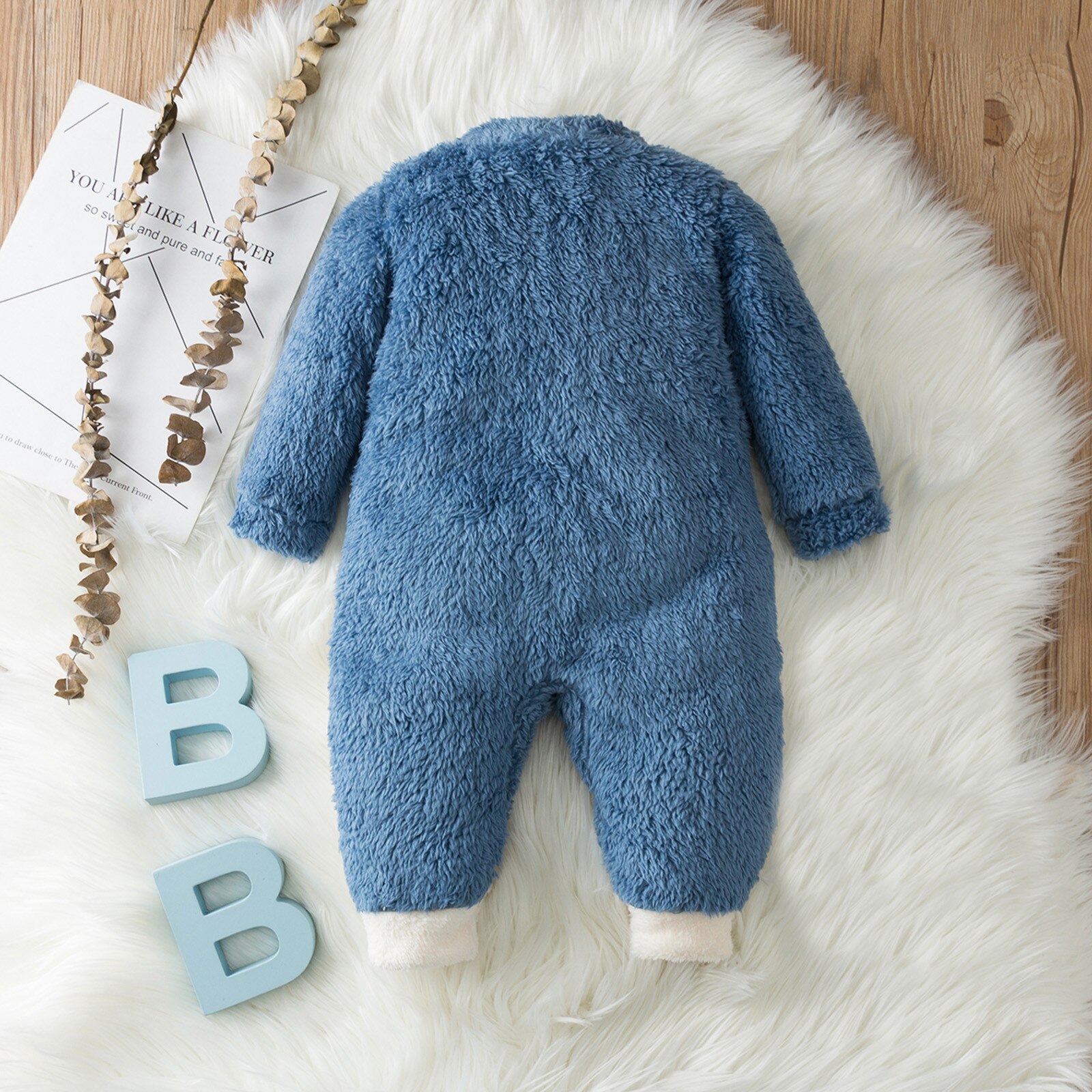 Pasgeboren Baby Jongens Meisjes Winter Leuke Warme Fleece Jumpsuit Romper Warm Uitloper Rompertjes Voor Baby 'S Все Для Новорожденных E1