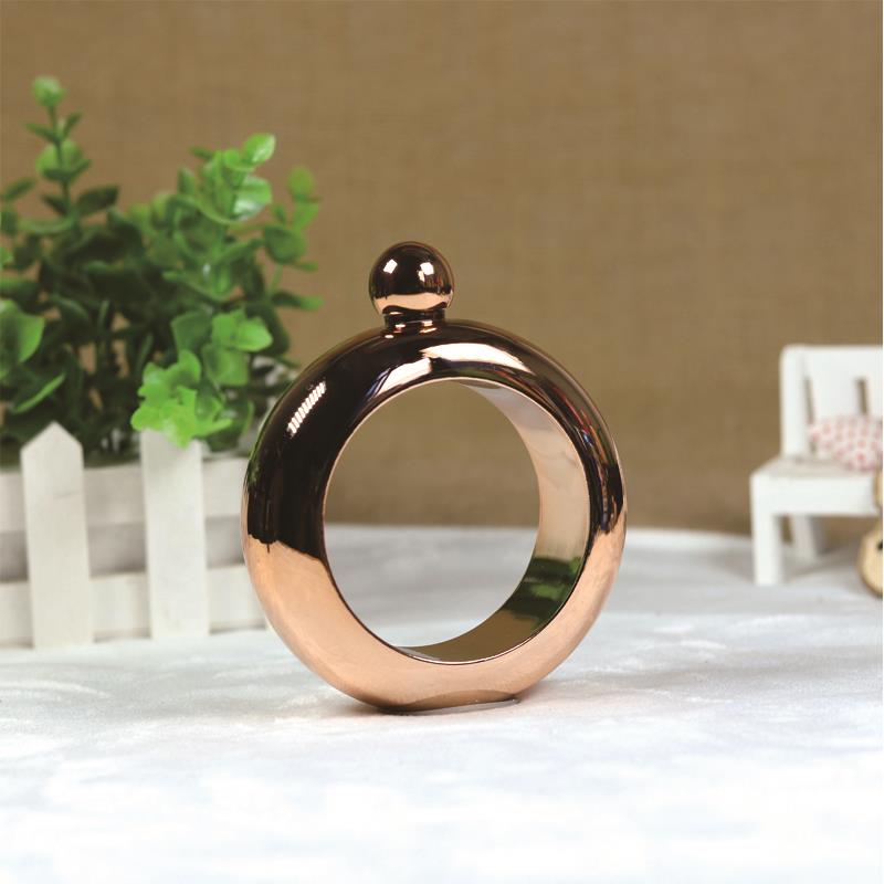 Offre spéciale Bracelet jonc Portable hanche fiole ronde Chic Bracelet de vin bouteille d'alcool 3.5 oz whisky Vodka swig mini fiole