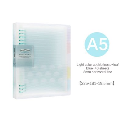 KOKUYO-Libreta de la serie Soft Light, carpeta de hojas sueltas A5 B5, carpeta estilo diario, agenda, diario, oficina, escuela, suministros kawaii, 1 ud.: A5-lanse