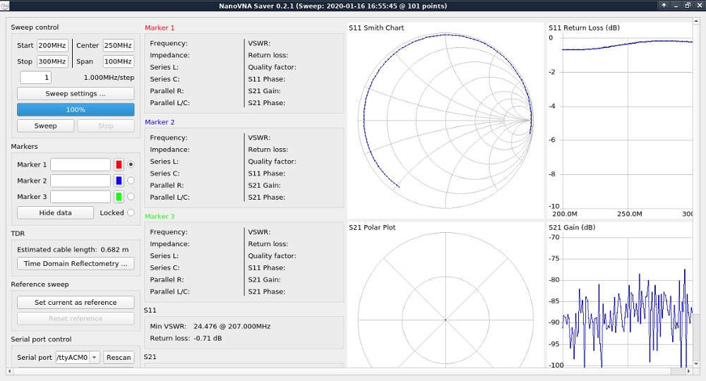 3GHz S-A-A-2 NanoVNA V2 Vector Network Analyzer Antenna Analyzer Shortwave HF VHF UHF 2.8 inch LCD Display