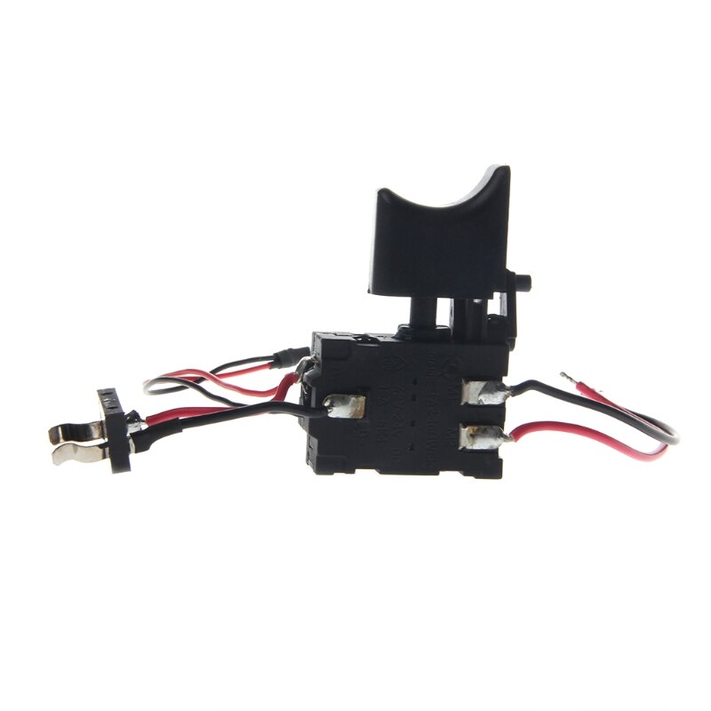 Perceuse électrique anti-poussière contrôle de vitesse bouton poussoir interrupteur à gâchette cc 7.2-24V