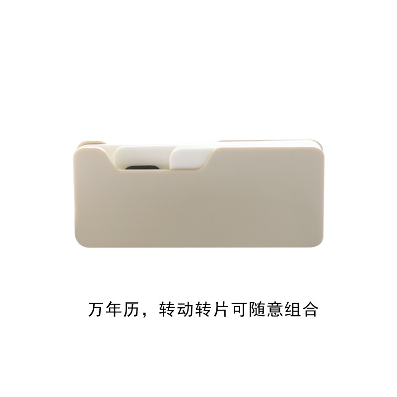 Mini Rotatable Desk Yearly Calendar 100 Years Perpetual Calendar Desk Decoration