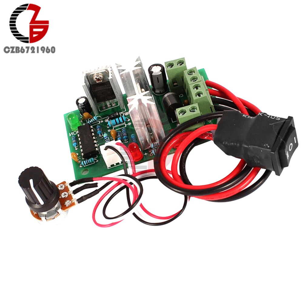 10-36V Voltage Regulator DC Motor Speed Controller Reversible PWM Speed Regulator Governer Forward Reverse Control Switch