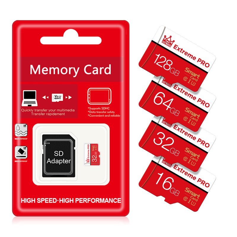 Original Mikro sd karte 32gb hoch-Geschwindigkeit-Blitz-karte 16gb 8gb SPEICHER karte 64gb 128gb MICROSD TF/SD Karten für praktisch